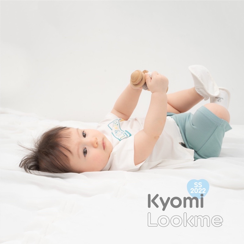 Bubaby! Bộ ngắn tay cài vai quần đùi Kyomi Lookme chất liệu Bamboo cotton cho các bé từ6m-4y.
