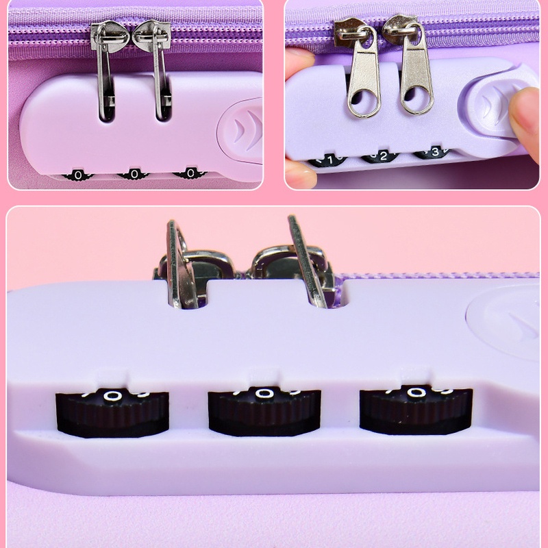 Hộp Đựng Bút Có Khóa Mật Khẩu Nhiều Ngăn Sáng Tạo Dễ Thương Đa Năng Dành Cho Học Sinh Tiểu Học