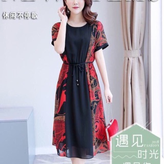 Đầm voan phối màu cao cấp