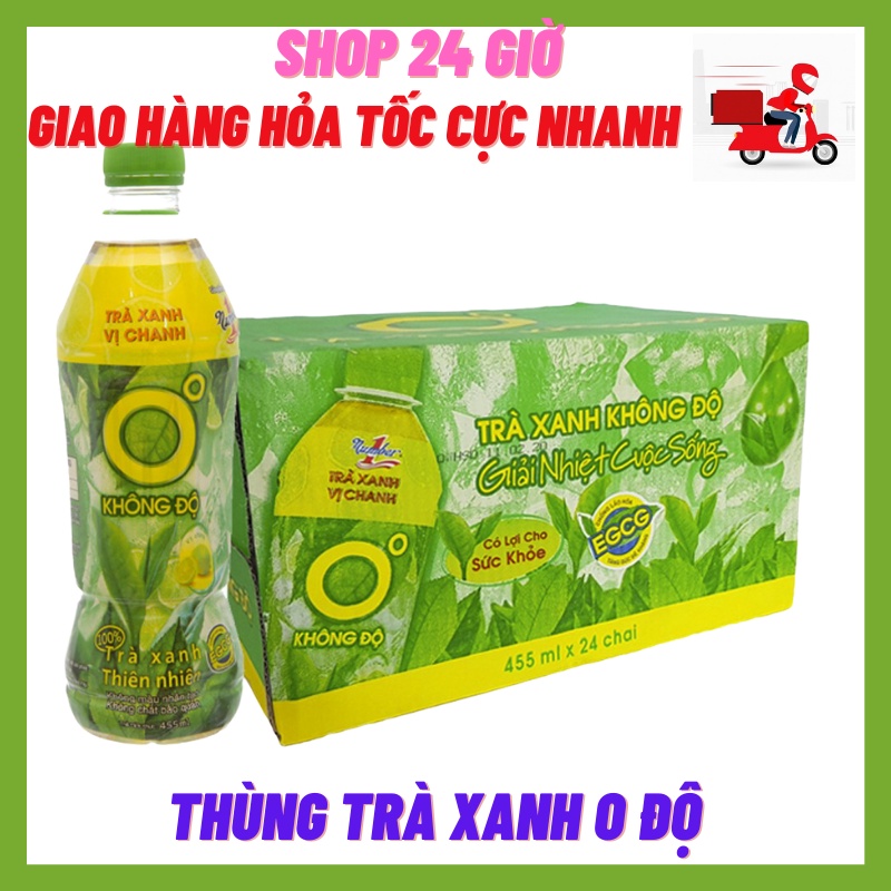 Trà Xanh 0 Độ Thùng 24 Chai