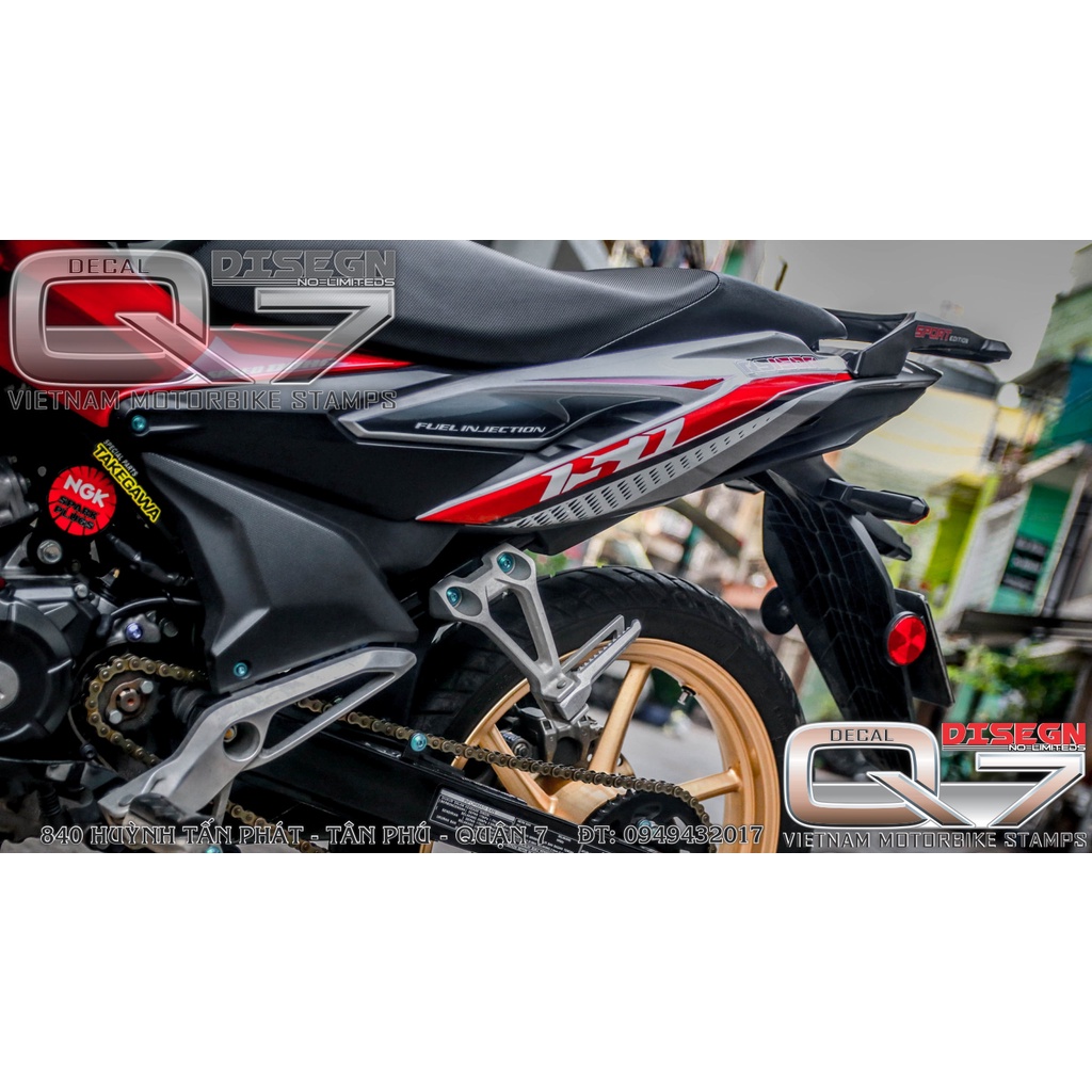 TEM RỜI WINNER X ĐỎ XÁM