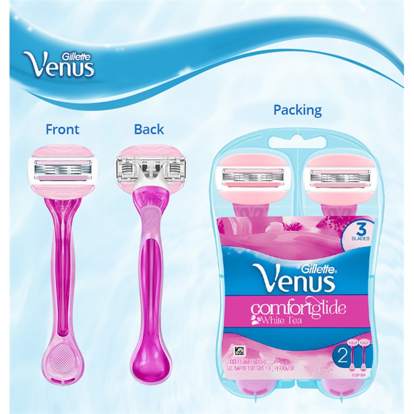 Bộ Dao Cạo Đầu Bơ Dành Cho Phái Nữ - 2 Đầu Dao Gillette Venus