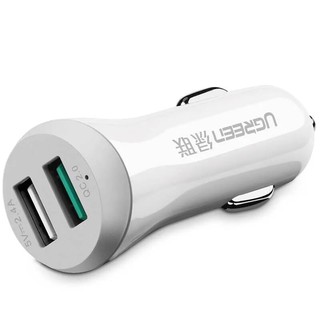 Sạc nhanh chuẩn qc2.0 dùng trên xe hơi ugreen 207558 20757 cd114