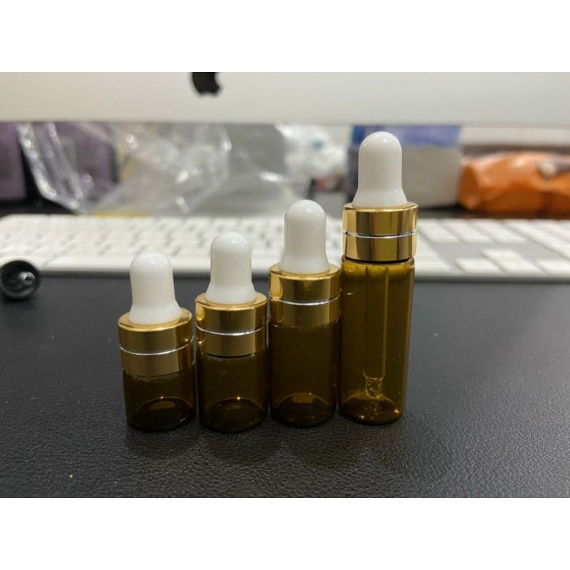 Chai lọ đựng tinh dầu, serum mỏng nhỏ gọn 3ml 5ml. Chai chiết mẫu test mini