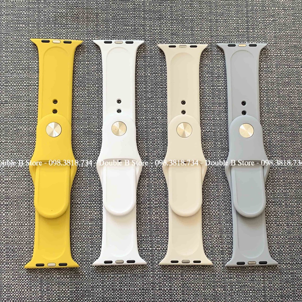 Dây Apple Watch Cao Su Sport Trắng Sữa Band Đủ Màu Dành Cho Apple Watch Series SE/6/5/4/3/2/1 38mm | 40mm | 42mm | 44mm