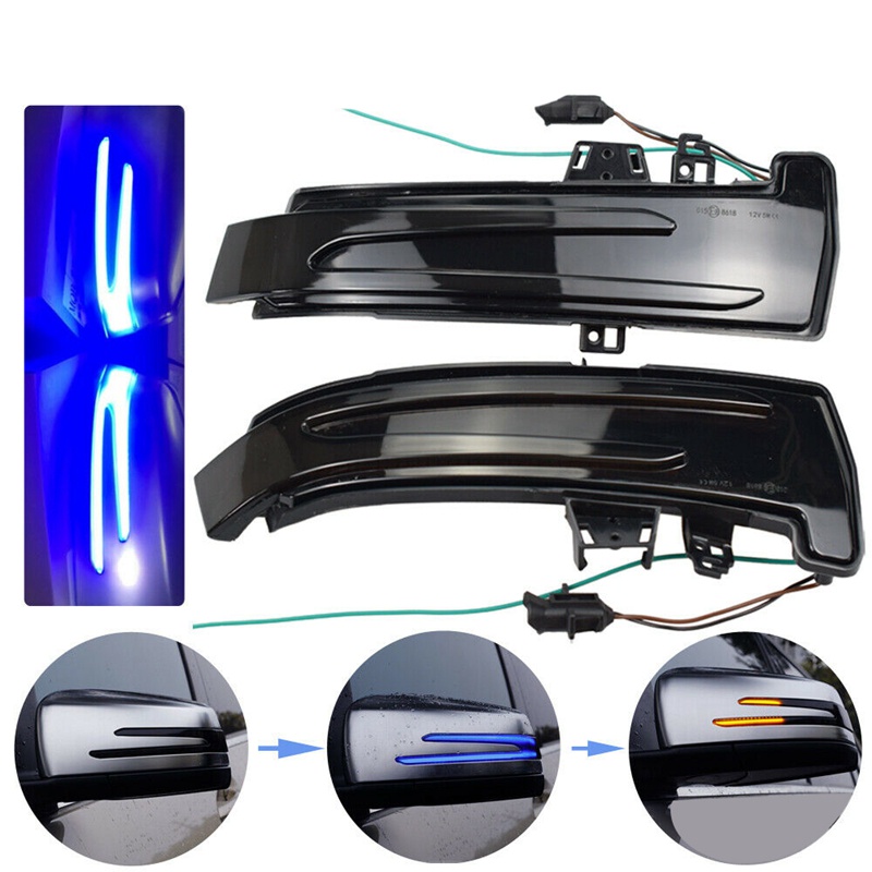 Đèn LED Nhấp Nháy Báo Rẽ Gắn Gương Chiếu Hậu Màu Hổ Phách Cho Mercedes-Benz W221 W212 W204 W246
