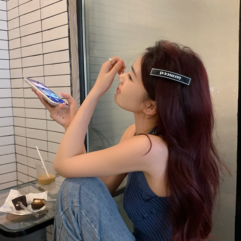Kẹp Tóc Công Chúa Cao Cấp Đính Chữ Phong Cách Retro Mùa Hè Cho Nữ