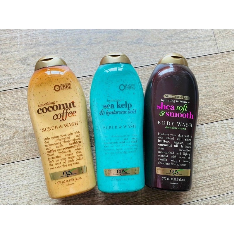 sữa tắm tẩy da chết OGX