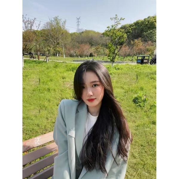 ÁO BLAZER CHO NỮ MÀU XANH PASTEL SANG TRỌNG THANH LỊCH