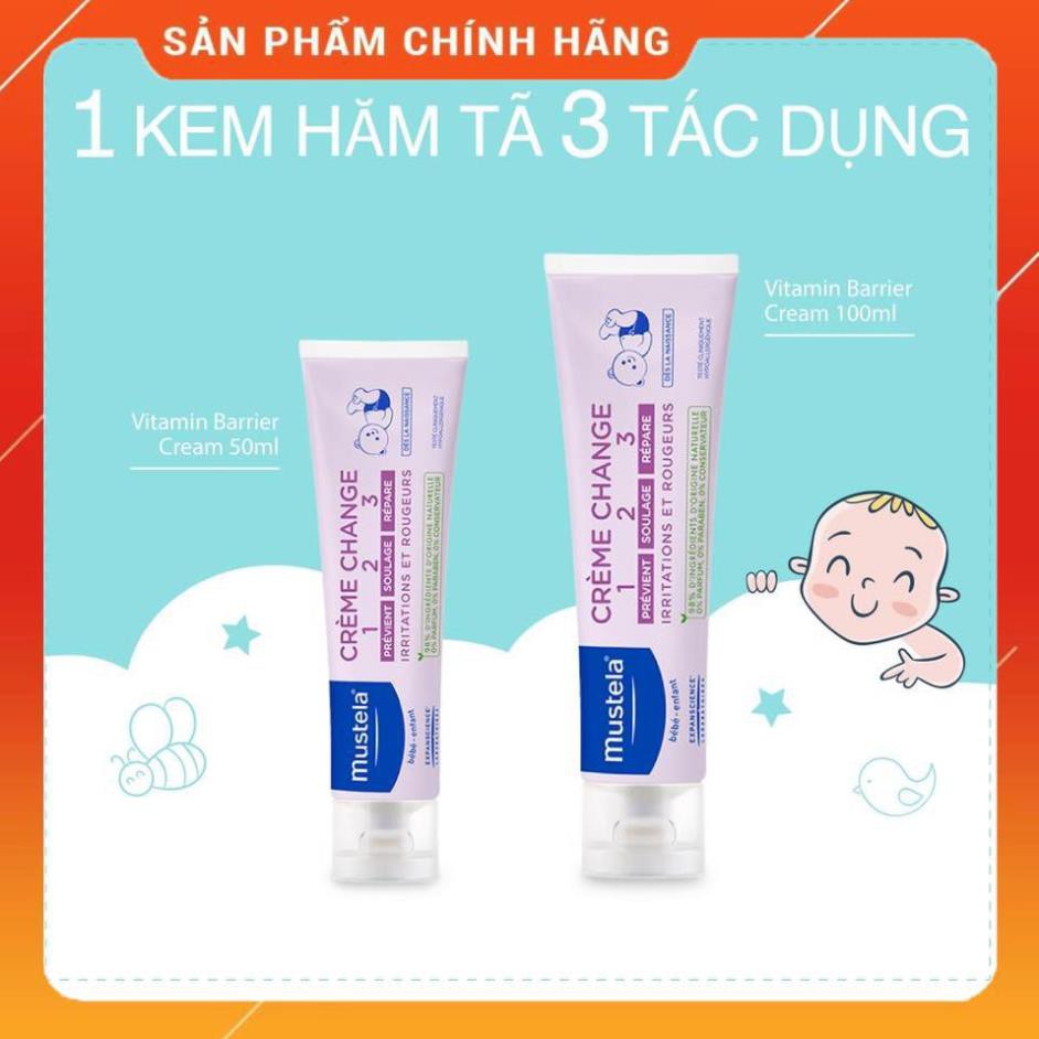 MUSTELA KEM CHỐNG HĂM TÃ CHO TRẺ SƠ SINH & EM BÉ VITAMIN BARRIER CREAM 100ML