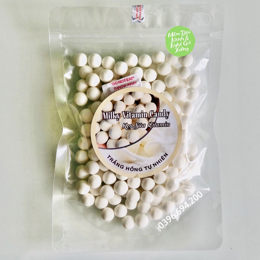 Viên mầm sữa (Kẹo mầm sữa Milky Vitamin) hỗ trợ da trắng hồng tự nhiên, đẹp da, bổ sung collagen 200g