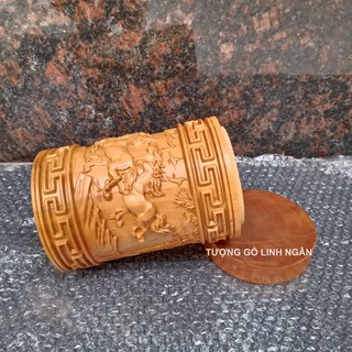 Hộp đựng chè gỗ thơm (đục mã đáo thành công)