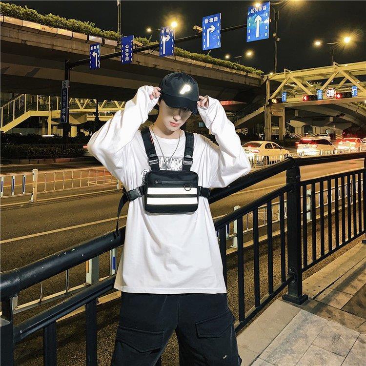 Túi đeo trước ngực đa chức năng phong cách hiphop cho nam