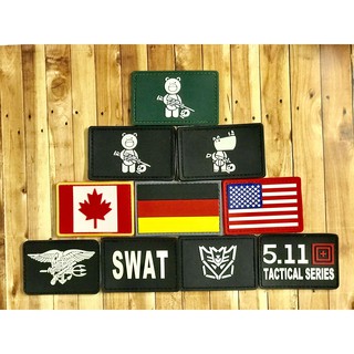 Logo Patch velcro dán xé (cờ Đức Braxin US army)