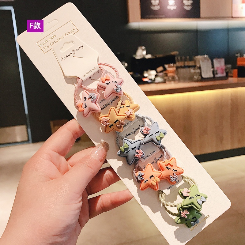 Dây buộc tóc cao su phong cách Hàn Quốc đáng yêu cho bé gái