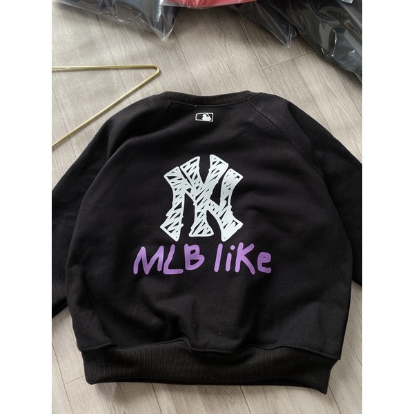 Áo nỉ Mlb Newyour cho bé , áo nỉ dáng rộng cao cấp unisex , Samyy_vn