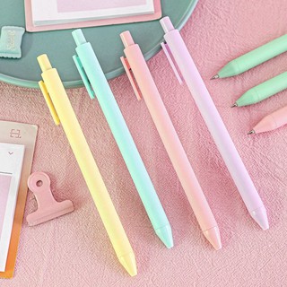 bút gel đen vỏ màu pastel - dupe kaco green pure