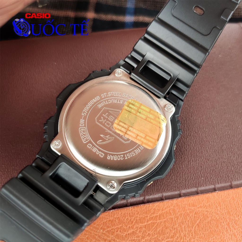 Đồng hồ nam Casio DW-5700BBMA 💖𝐅𝐑𝐄𝐄𝐒𝐇𝐈𝐏💖 Đồng hồ G-Shock Nam DW-5700BBMA-1DR Chính hãng đen huyền bí tráng bạc
