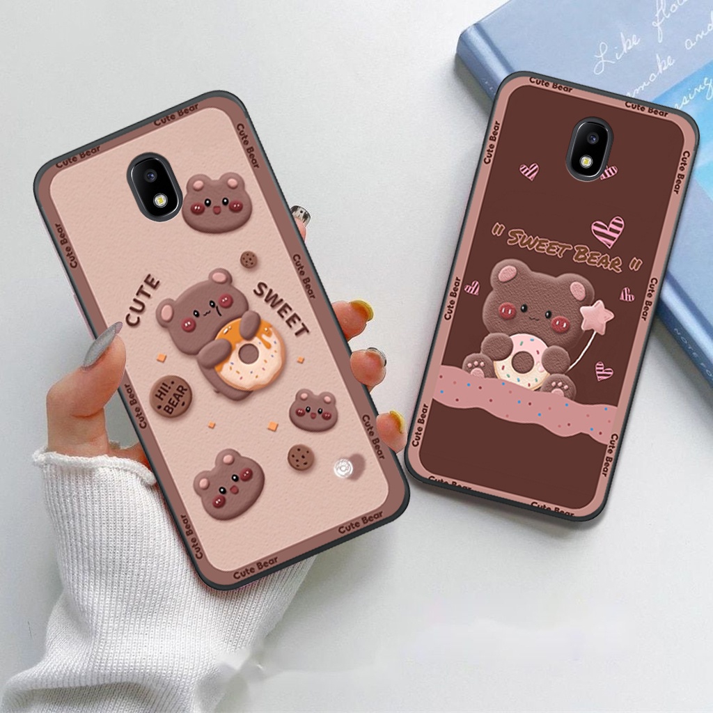 Ốp lưng Samsung J7 Pro/ J3 Pro hình thỏ, gấu nâu cute dễ thương