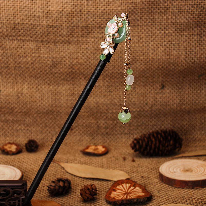 Trâm cài tóc gỗ handmade phong cách cổ điển cho nữ