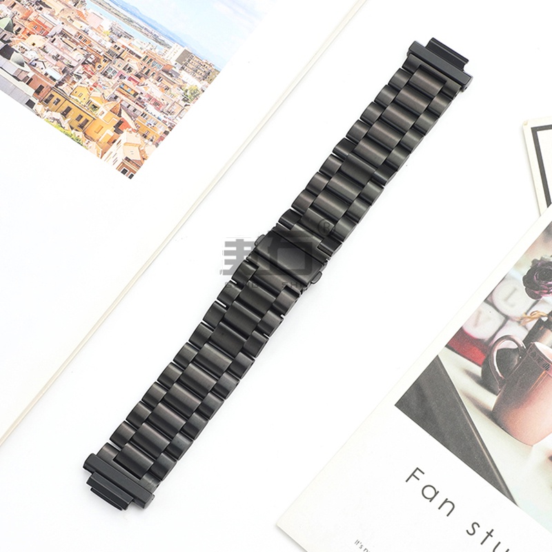 Dây đeo kim loại bằng thép không gỉ thiết kế 3 hạt thay thế cho đồng hồ Casio G-SHOCK GM-6900 GM6900