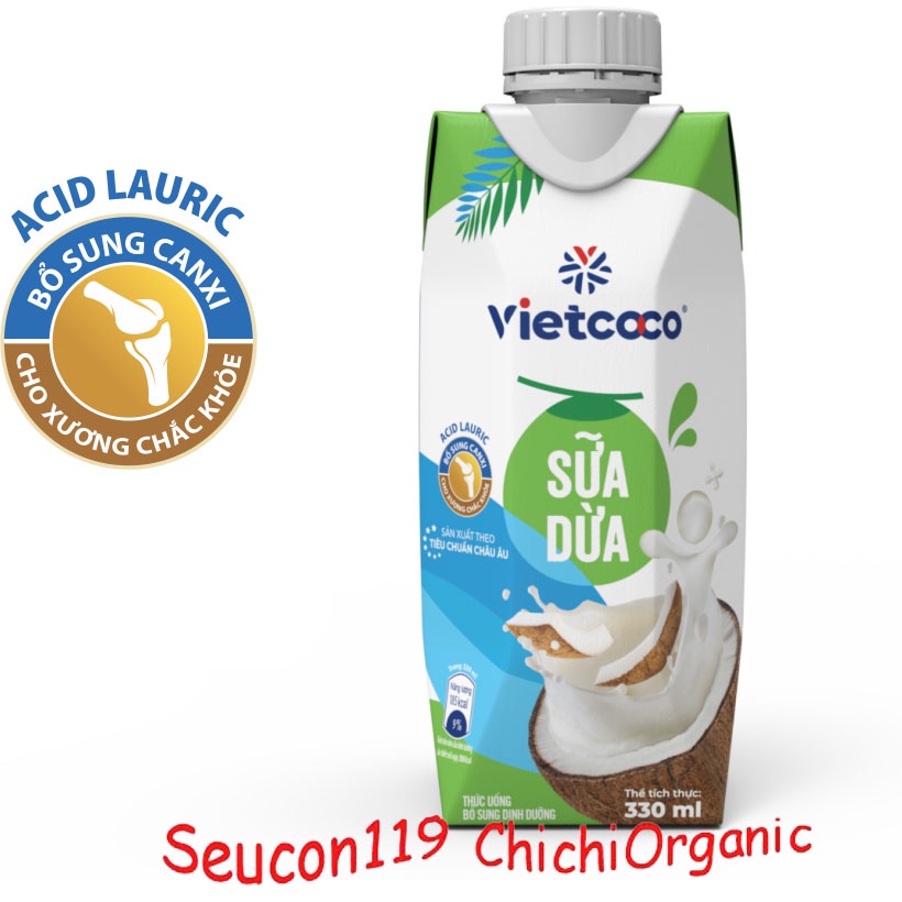 Sữa Dừa Vietcoco Organic Hữu Cơ Nguyên Chất 500ml