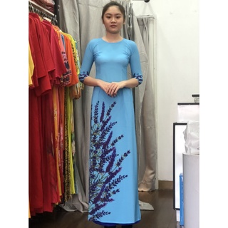 ÁO DÀI TRUYỀN THỐNG IN 3D LỤA