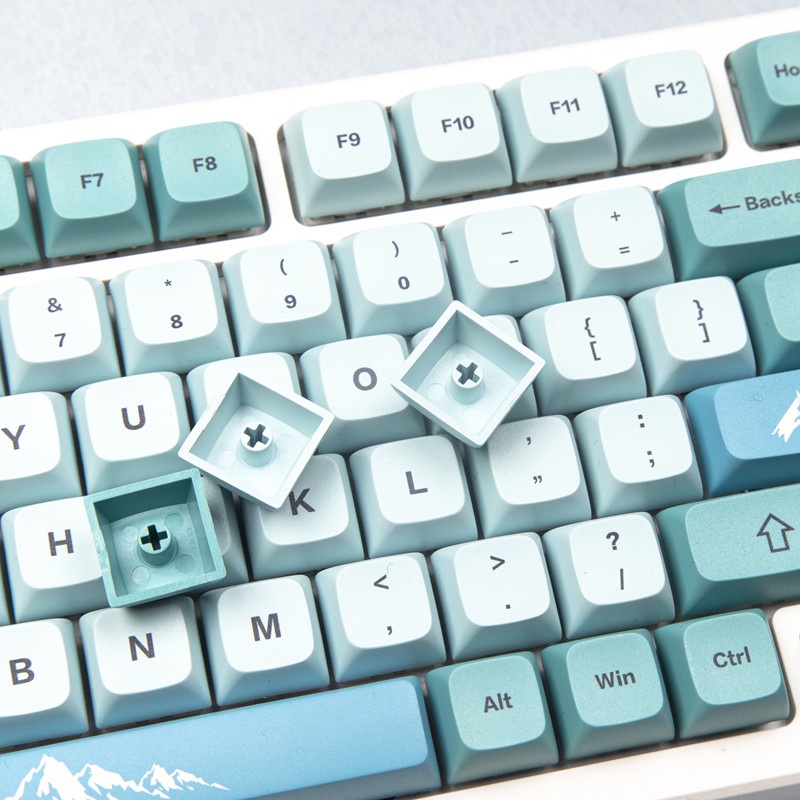GMK Iceberg keycap XDA Profile 123 key PBT Dye bàn phím cơ thăng hoa keycap