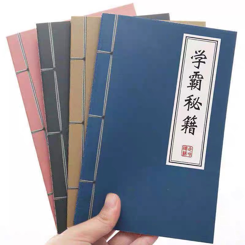 Sổ Tay Kẻ Ngang Kiếm Hiệp, Bí Kíp Võ Công - Vở Thư Pháp Cổ Trang, vở kiếm hiệp Kungfu bằng bột giấy cao cấp