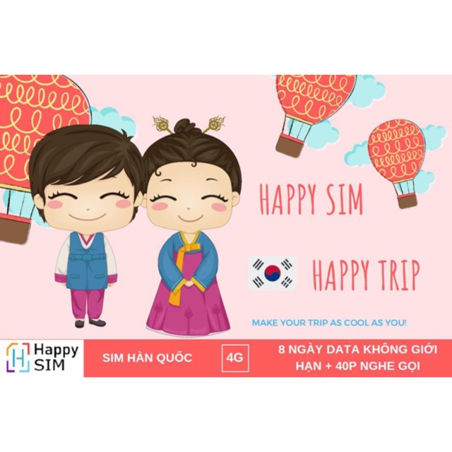 SIM HÀN QUỐC 8 NGÀY KHÔNG GIỚI HẠN DATA - SÓNG YẾU HOÀN TIỀN