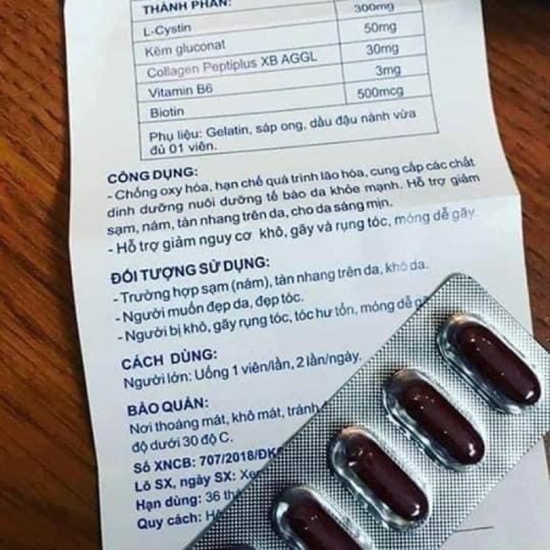 ✅BIOCYSTIN VIÊN UỐNG ĐẸP DA ĐẸP TÓC 30 Viên