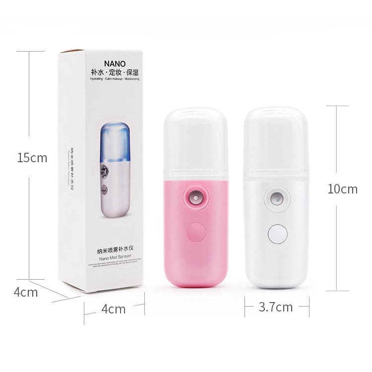 【YKN】Ready Stock Mini Nano Water Mist Sprayer Facial Steamer Beauty Spray USB Rechargeable