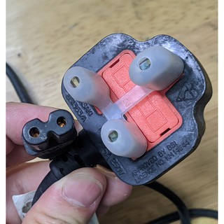 Cáp nguồn 2 chân tròn cho máy in hp, epson, canon, đài cassette...