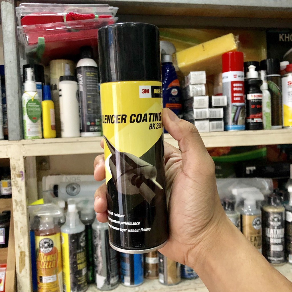 SƠN PHỦ CHỐNG SÉT BẢO VỆ CỔ PÔ XE, CHỊU NHIỆT CAO 3M SILENCER COATING SL 250 - MÀU BẠC VÀ ĐEN 250ML