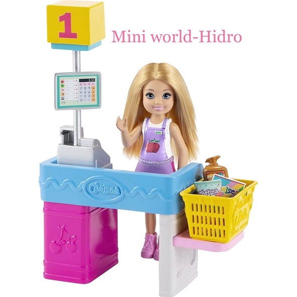 Playsets siêu thị mini búp bê Barbie Chelsea can be anything chính hãng.