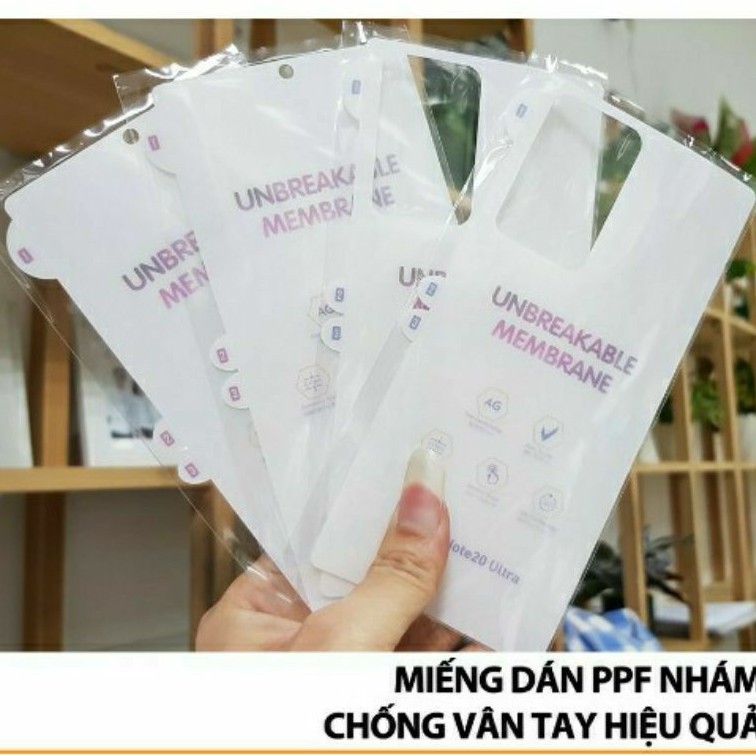 Dán PPF nhám AG 2 Mặt Samsung S23/S23 plus/S23 ultra Note 20/ Note 20 Ultra 5G/S22 Ultra/S22 plus/S22 bảo vệ chống xước