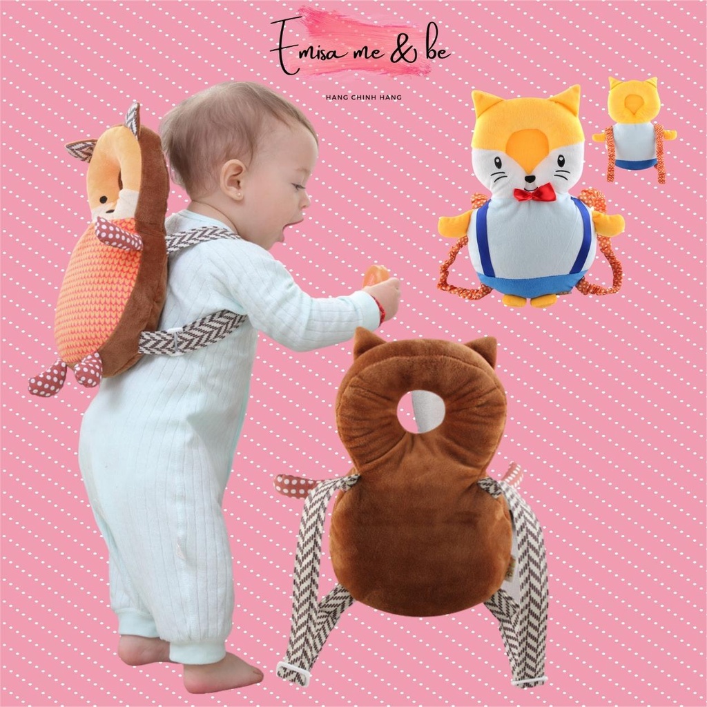 Mũ bảo vệ đầu cho bé, gối chống ngã ngửa cho bé tập bò, tập đi