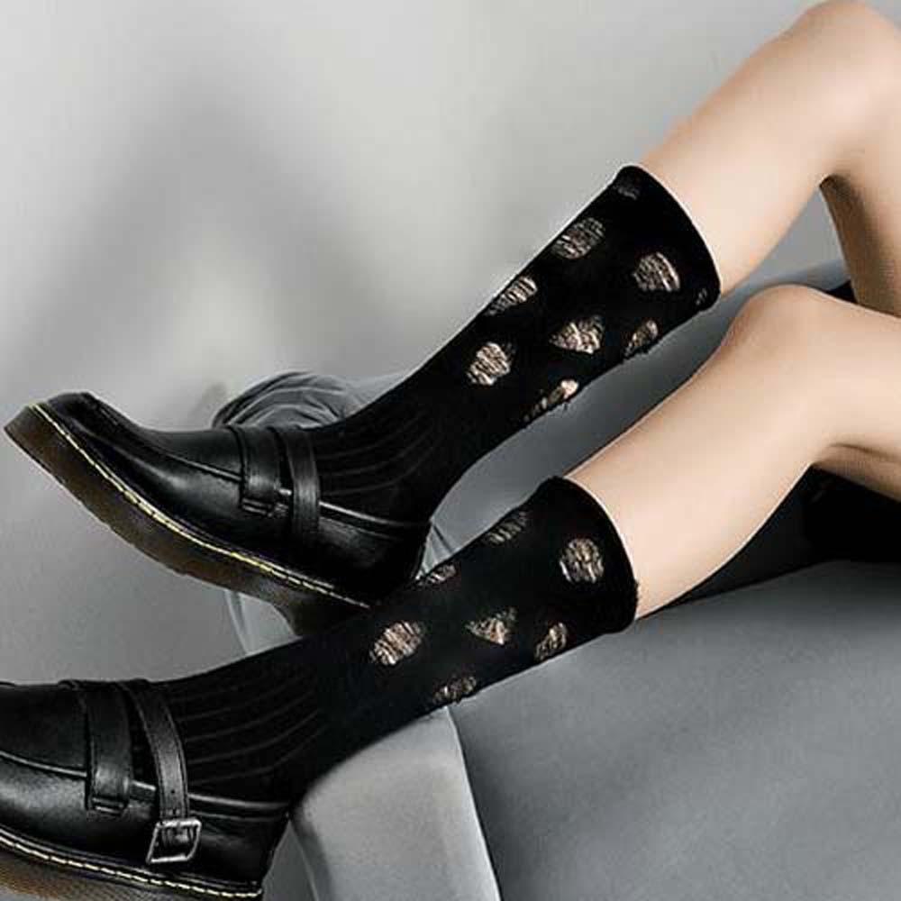 Somedayzl Đôi Vớ Phối Lỗ Rách Màu Kẹo Thời Trang Mùa Hè Phong Cách Hàn Quốc