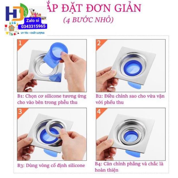 Bịt nắp cống ngăn mùi hôi, ngăn trào ngược