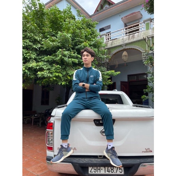 Bộ áo khoác nỉ SQUID GAME bộ quần áo trò chơi con mực hot trend