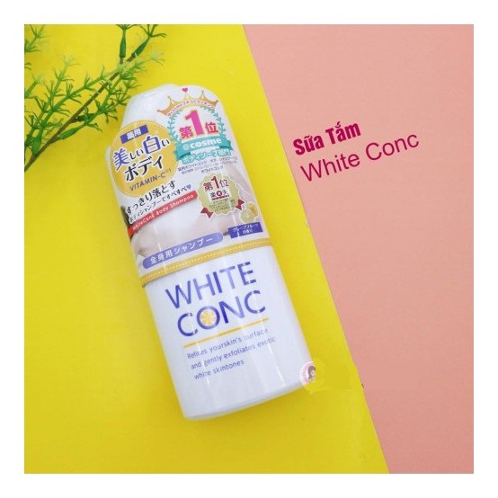 Sữa Tắm WHITE CONC Nhật Bản, Kem Dưỡng Trắng WHITE CONC, Tẩy Tế Bào Chết WHITE CONC