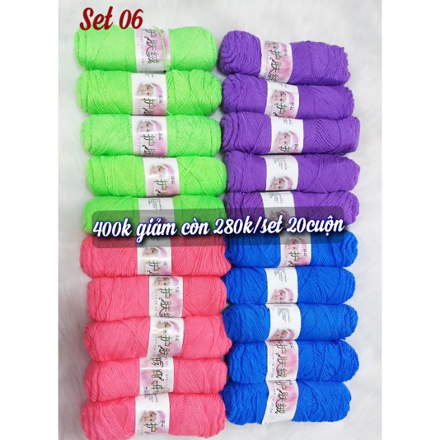 Set 20 cuộn len ella sale lỗ