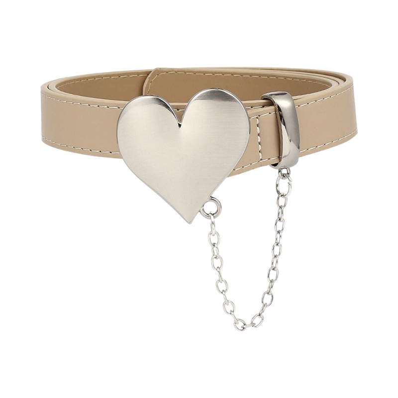 Thắt Lưng Khóa Hình Trái Tim Bằng Hợp Kim Cho Nữ