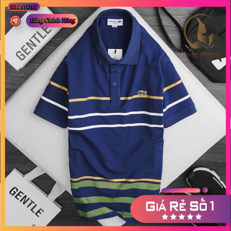 Áo Polo lacos Sọc nhỏ, Chất Vải Cotton Form Slim Fit Nhiều Màu Đủ Size (HCM)