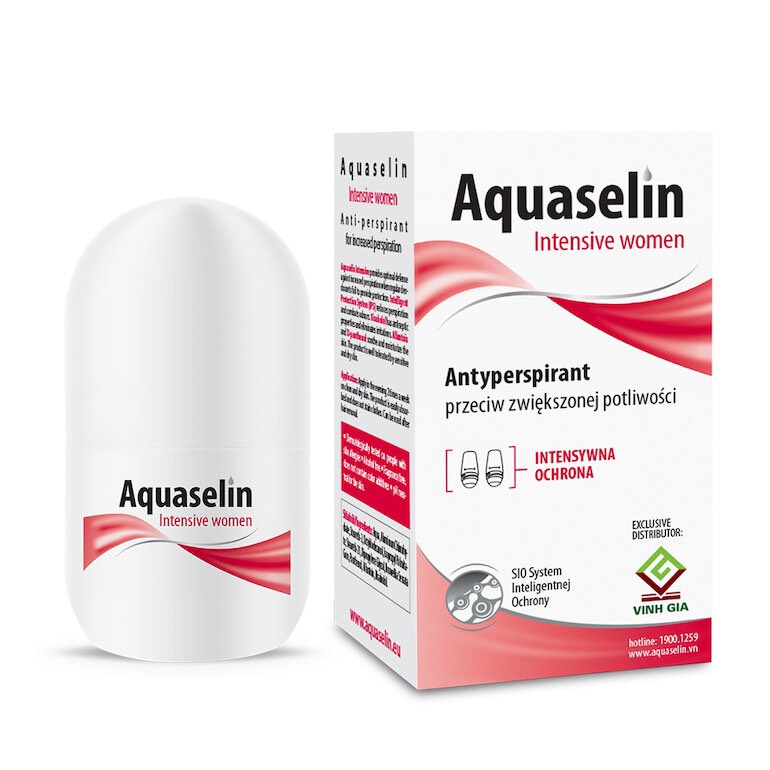 Lăn Nách Khử Mùi Hiệu Quả Dành Cho Nữ Nhiều Mồ Hôi,Hôi Nách.Aquaselin Intensive Women