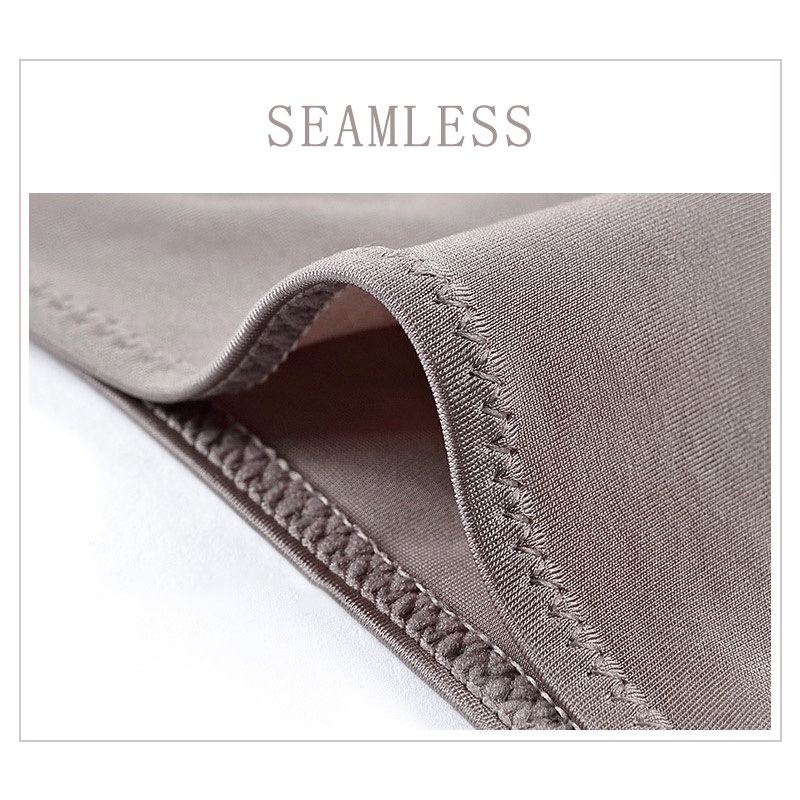 Set 3 quần lót lưng thấp vải lụa lạnh trơn co giãn sang trọng thoải mái gợi cảm cho nữ size S-XL