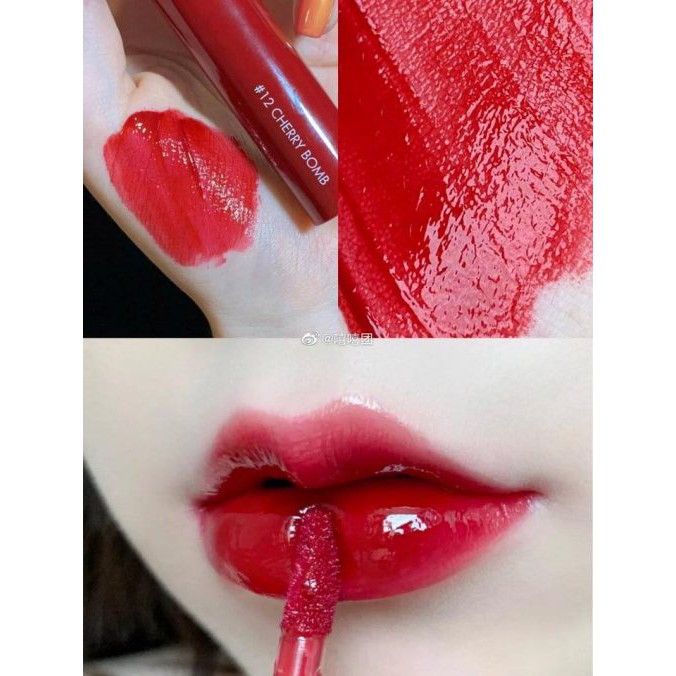 (CAM KẾT AUTH, TEM HIDDEN TAG) Son Romand Juicy Lasting Tint Màu #12 CHERRY Bômb đỏ cherry