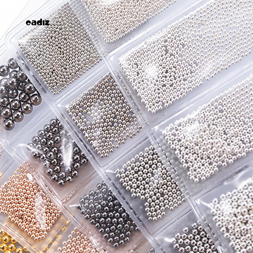 [Hàng mới về] Túi bóng kim loại 3D đính trang trí móng tay bắt mắt 0.5 - 3.0mm