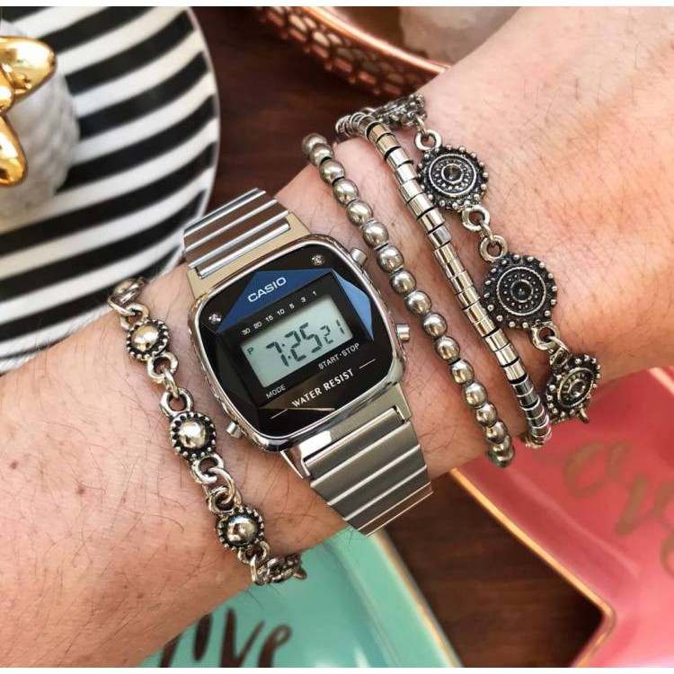 Đồng hồ nam nữ dây kim loại chính hãng Casio A159WAD-1DF - Dvauthentic.vn