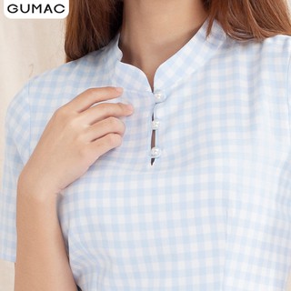 Đầm nữ cổ tàu nút ngọc DA10108 GUMAC